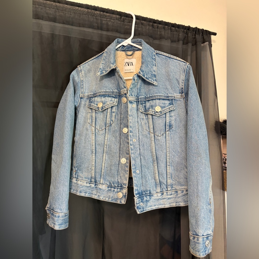 Zara jean jacket with wool lining